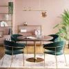 KARE24.se Karmstol Belle - Grön Stol med Armstöd, 2 set - KARE Design Best