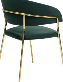 KARE24.se Karmstol Belle - Grön Stol med Armstöd, 2 set - KARE Design Best