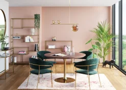 KARE24.se Karmstol Belle - Grön Stol med Armstöd, 2 set - KARE Design Best