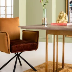 KARE24.se Karmstol Chelsea - Brun Stol med Armstöd - KARE Design Discount