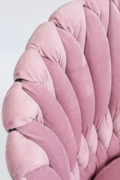 KARE24.se Karmstol Knot - Stol i Puderrosa Sammet, med Armstöd - KARE Design Online