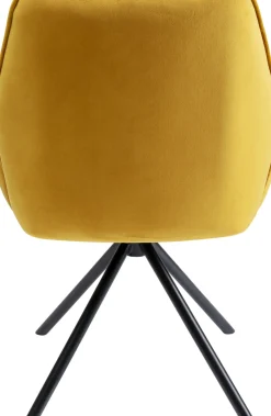 KARE24.se Karmstol Mila - Gul Stol med Armstöd - KARE Design Clearance