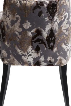 KARE24.se Karmstol Mode - Stol i Abstrakt Brun Sammet, med Armstöd - KARE Design Clearance