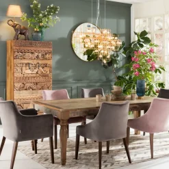KARE24.se Karmstol Mode - Stol med Armstöd - Grå Sammet - KARE Design Outlet