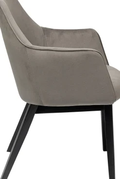 KARE24.se Karmstol Modino - Stol med armstöd, Grå sammet - KARE Design New