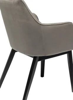 KARE24.se Karmstol Modino - Stol med armstöd, Grå sammet - KARE Design New