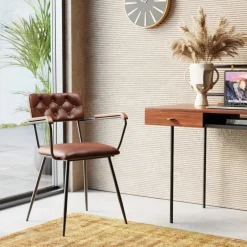 KARE24.se Karmstol Salsa - Brunt Läder - KARE Design New