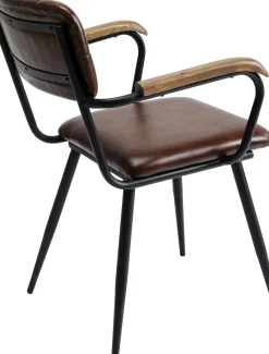 KARE24.se Karmstol Salsa - Brunt Läder - KARE Design New