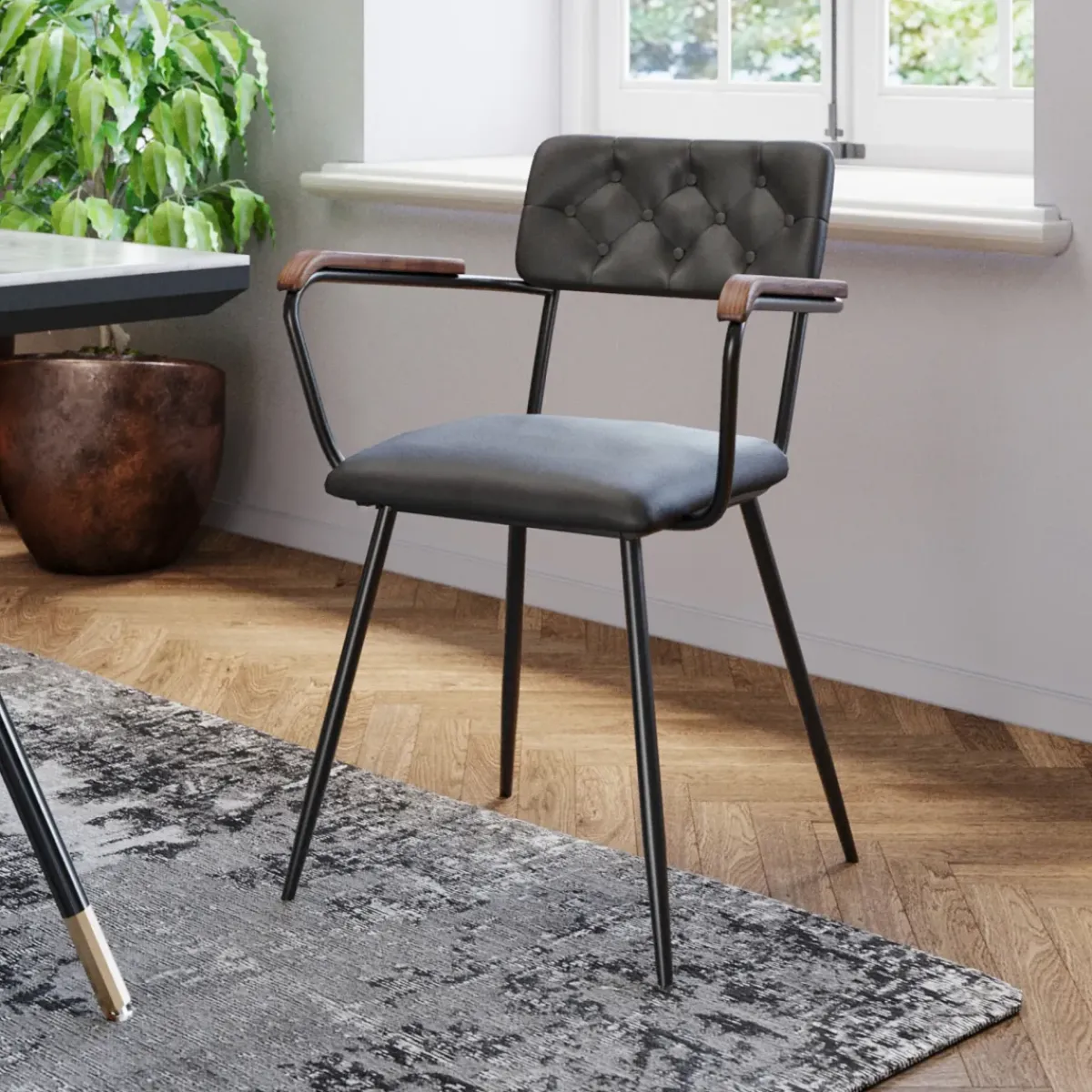 KARE24.se Karmstol Salsa - Grön Läder - KARE Design New