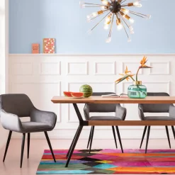 KARE24.se Karmstol San Fransisco - Stol med Armstöd - Grå Sammet/Svart - KARE Design Outlet