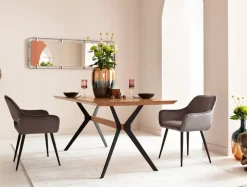 KARE24.se Karmstol San Fransisco - Stol med Armstöd - Grå Sammet/Svart - KARE Design Outlet
