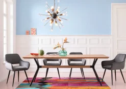 KARE24.se Karmstol San Fransisco - Stol med Armstöd - Grå Sammet/Svart - KARE Design Outlet