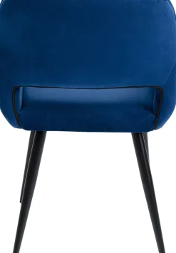 KARE24.se Karmstol San Fransisco - Stol med Armstöd - Blå Sammet/Svart - KARE Design Best