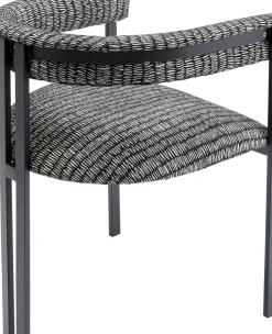 KARE24.se Karmstol Slitz - Stol med Armstöd i Salt & Pepper - KARE Design Online