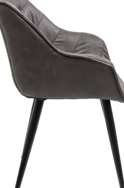 KARE24.se Karmstol Thelma - Stol med Armstöd - Grå/ Svart - KARE Design Sale