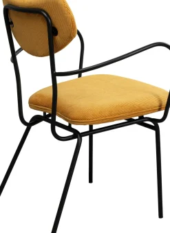 KARE24.se Karmstol Viola - Gul Stol med Armstöd - KARE Design Sale