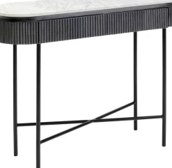 KARE24.se Konsolbord Glenn - Mörkgrå Trästruktur, 80x100cm - KARE Design Discount