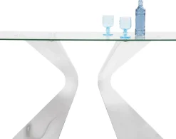 KARE24.se Konsolbord Gloria - Krom/Glas, 82x140cm - KARE Design Outlet