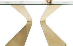 KARE24.se Konsolbord Gloria - Mässing/Glas, 82x140cm - KARE Design Clearance