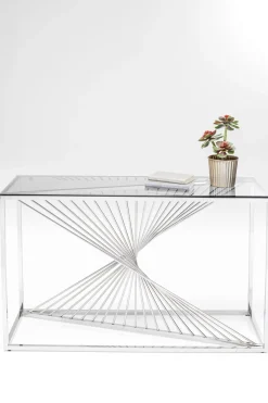 KARE24.se Konsolbord Laser Silver - Silver/Glas , 78x120cm - KARE Design Sale