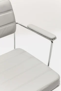 KARE24.se Kontorsstol Dottore - På Hjul Grå Konstläder/Krom - KARE Design Online