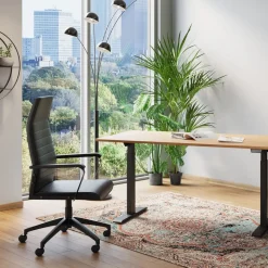 KARE24.se Kontorsstol Labora Hög - Snurrstol på Hjul, Svart Konstläder - KARE Design New