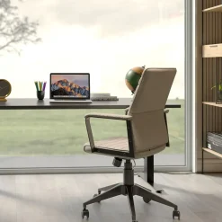 KARE24.se Kontorsstol Labora - Snurrstol på Hjul, Grå Konstläder - KARE Design Outlet