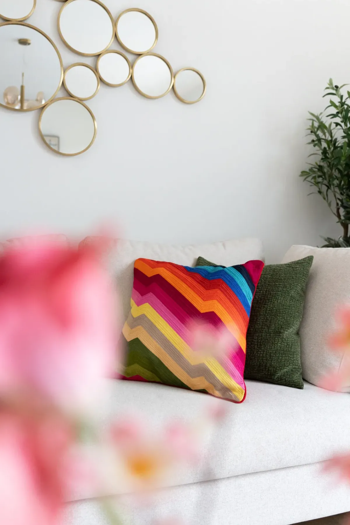 KARE24.se Kudde Artistic Zig Zag, 50x50cm - KARE Design Outlet