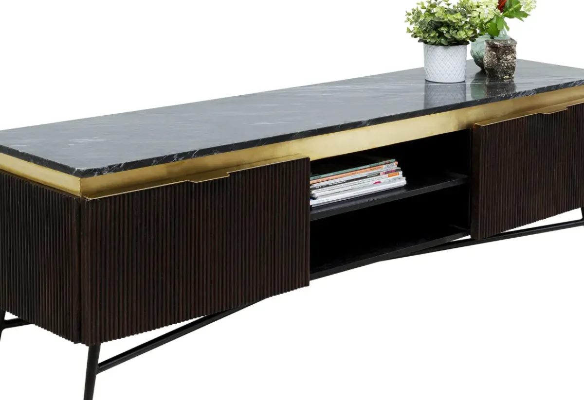 KARE24.se Lågskåp - Tv-bänk Catalina - Mörkt trä, 170x50cm - KARE Design Discount