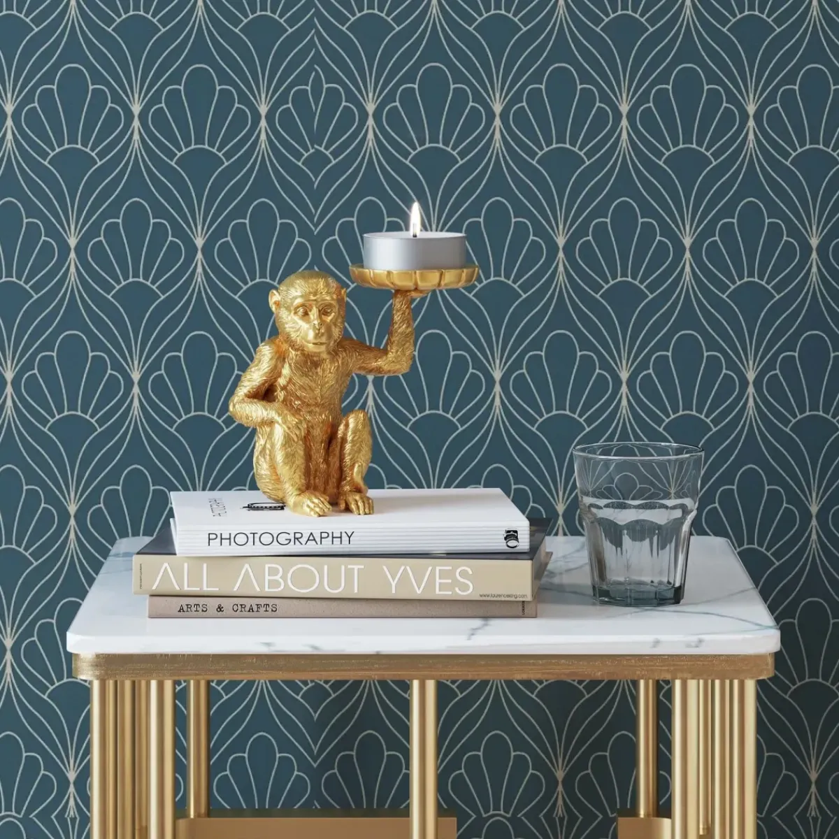 KARE24.se Ljushållare Monkey - Guld, 11cm - KARE Design Best