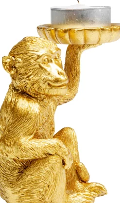 KARE24.se Ljushållare Monkey - Guld, 11cm - KARE Design Best