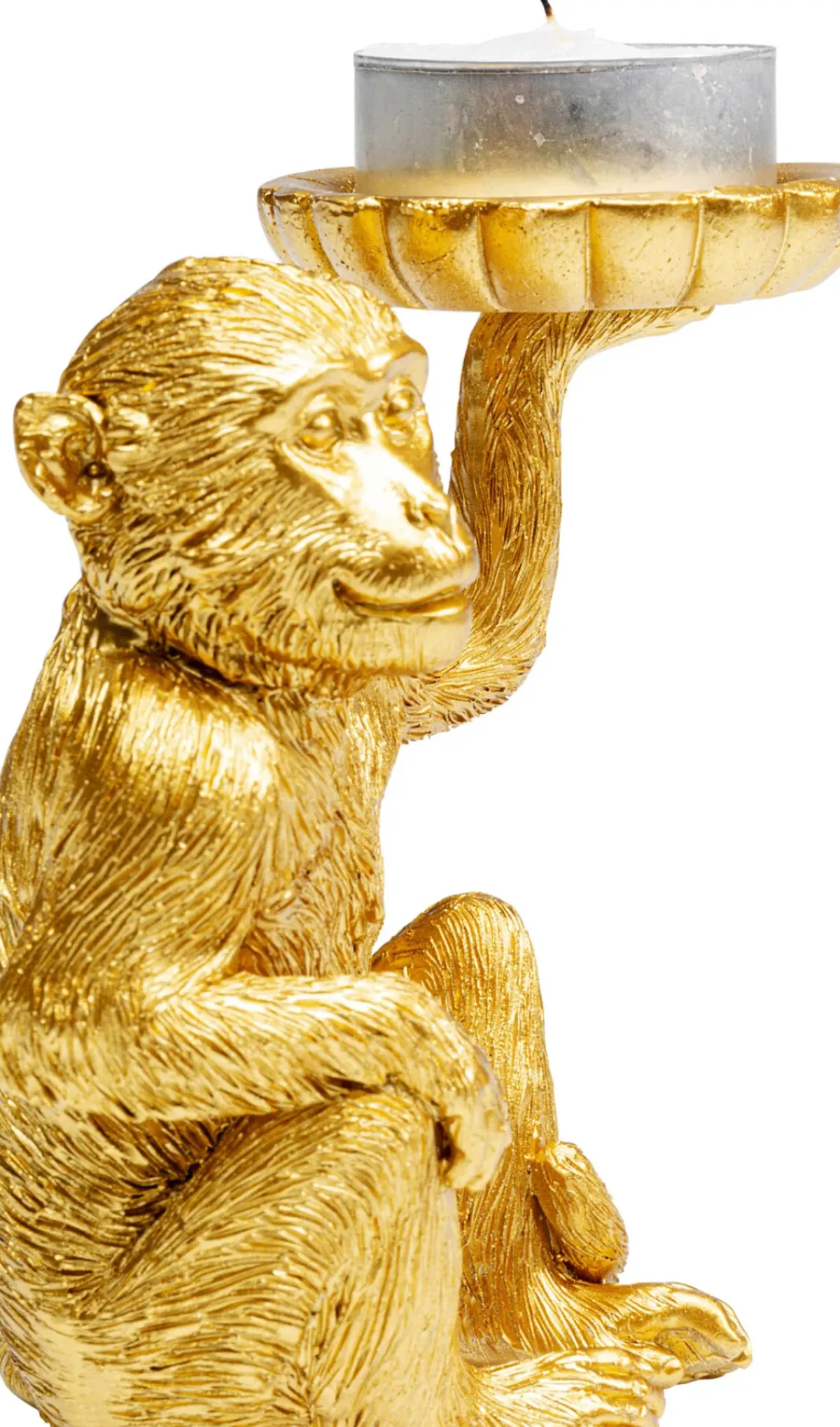 KARE24.se Ljushållare Monkey - Guld, 11cm - KARE Design Best