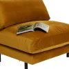 KARE24.se Loungefåtölj Discovery - Sammet Bärnsten, 100cm - KARE Design Best