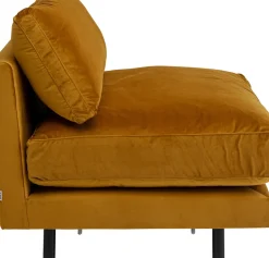 KARE24.se Loungefåtölj Discovery - Sammet Bärnsten, 100cm - KARE Design Best