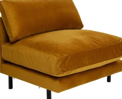 KARE24.se Loungefåtölj Discovery - Sammet Bärnsten, 100cm - KARE Design Best