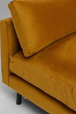 KARE24.se Loungefåtölj Discovery - Sammet Bärnsten, 100cm - KARE Design Best