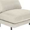 KARE24.se Loungefåtölj Discovery - Sammet Creme, 100cm - KARE Design Discount