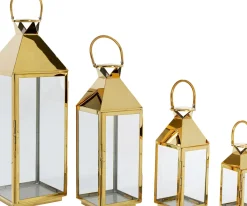 KARE24.se Lyktor Giardino - Guld Stål/Glas, 4 Set - KARE Design Outlet