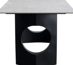 KARE24.se Matbord Bilbao Oho - Grå Keramik/Svart, 180x90cm - KARE Design