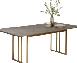 KARE24.se Matbord Cesaro - Ask/Mässing, 200x100cm - KARE Design Clearance