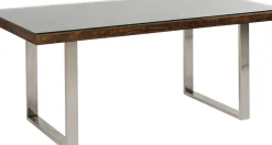 KARE24.se Matbord Conley - Mörkt Trä/Krom, 180x90cm - KARE Design Sale