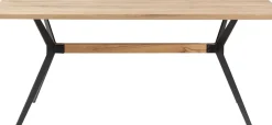 KARE24.se Matbord Downtown - Massiv Ek/Svart, 180x90cm - KARE Design Hot