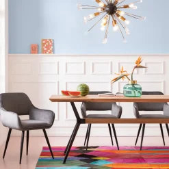 KARE24.se Matbord Downtown - Massiv Ek/Svart, 220x100cm - KARE Design Discount