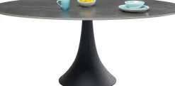 KARE24.se Matbord Grande Possibilita Oval - Sten/Svart, 180x120cm - KARE Design Discount