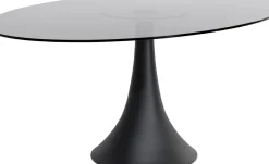 KARE24.se Matbord Grande Possibilita Oval - Svart glas/Svart, 180x120cm - KARE Design Outlet