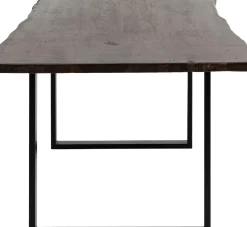 KARE24.se Matbord Harmony - Massivt Mörkt Trä/Svart, 200x100cm - KARE Design
