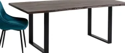 KARE24.se Matbord Harmony - Massivt Mörkt Trä/Svart, 200x100cm - KARE Design