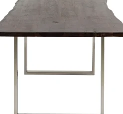 KARE24.se Matbord Harmony - Massivt Mörkt Trä/ Krom, 180x90cm - KARE Design Discount