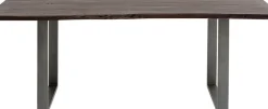 KARE24.se Matbord Harmony - Massivt Mörkt Trä/ Rå Stål, 180x90cm - KARE Design Sale