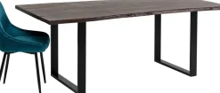 KARE24.se Matbord Harmony - Massivt Mörkt Trä/Svart, 160x80cm - KARE Design Sale